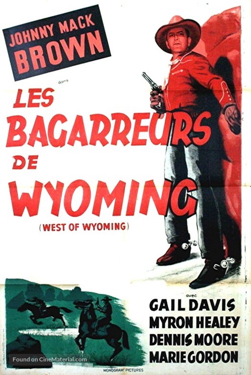 West of Wyoming - French Movie Poster