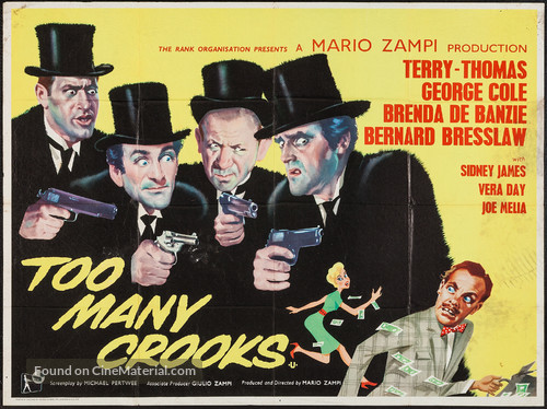 Too Many Crooks - British Movie Poster