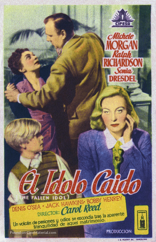 The Fallen Idol - Spanish Movie Poster