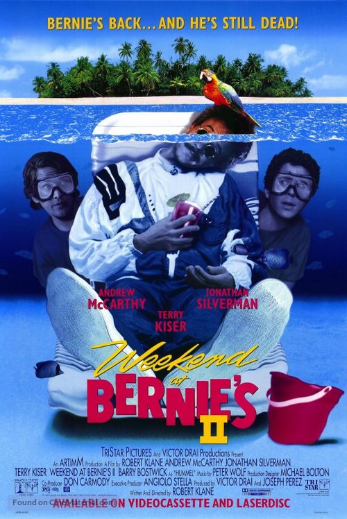 Weekend at Bernie&#039;s II - Video release movie poster