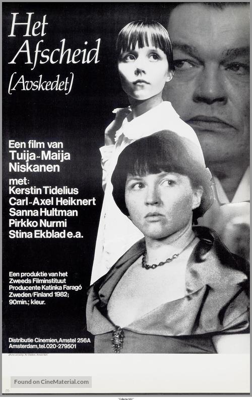 Avskedet - Dutch Movie Poster