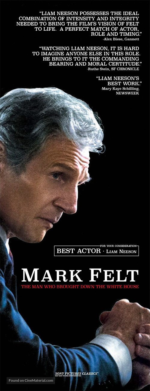 Mark Felt: The Man Who Brought Down the White House - For your consideration movie poster