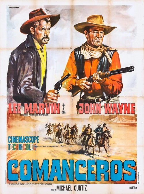 The Comancheros - Italian Movie Poster