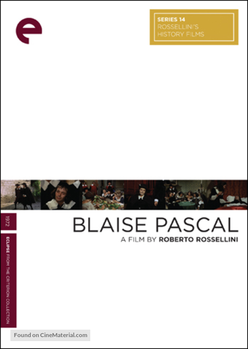 Blaise Pascal - DVD movie cover