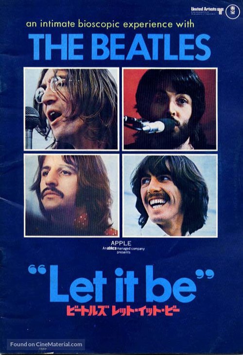 Let It Be - Japanese Movie Poster
