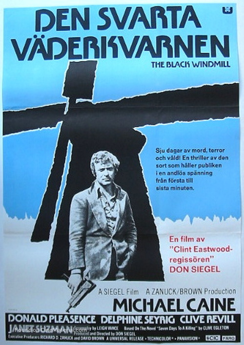 The Black Windmill - Swedish Movie Poster