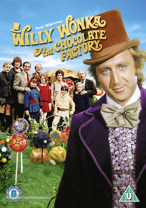 Willy Wonka &amp; the Chocolate Factory - British DVD movie cover