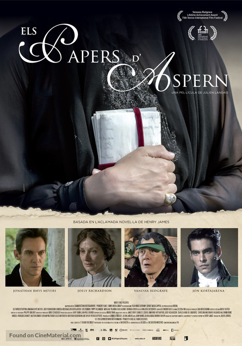 The Aspern Papers - Andorran Movie Poster