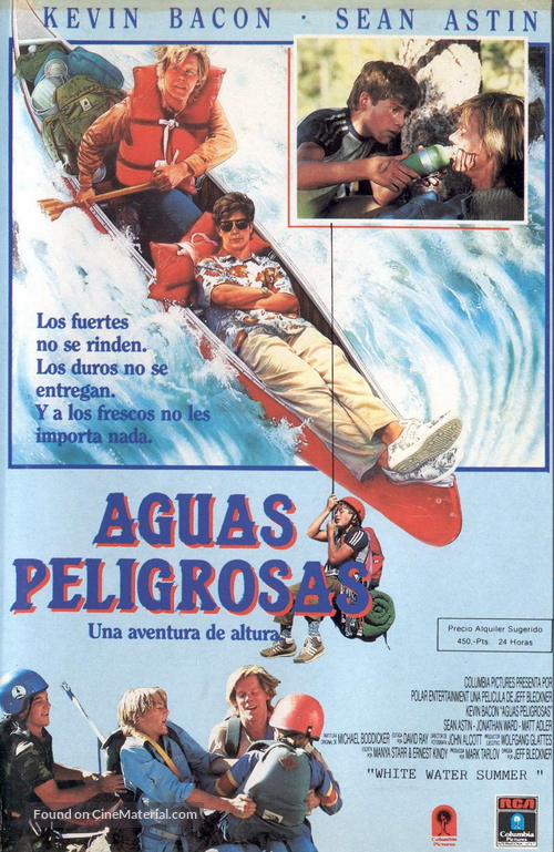 White Water Summer - Spanish VHS movie cover