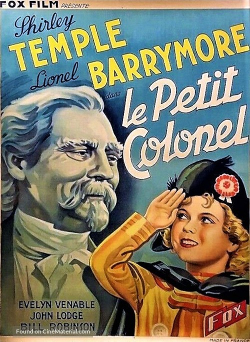 The Little Colonel - French Movie Poster