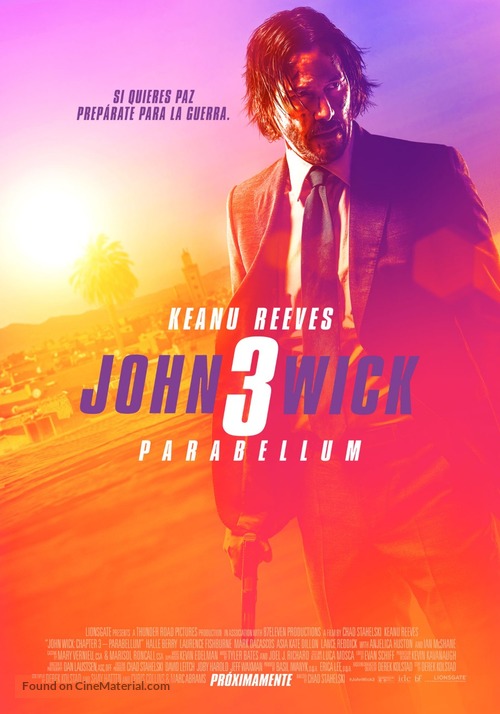 John Wick: Chapter 3 - Parabellum - Chilean Movie Poster
