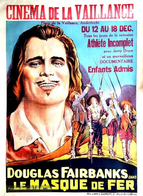 The Iron Mask - Belgian Movie Poster