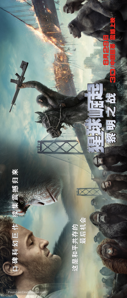 Dawn of the Planet of the Apes - Chinese Movie Poster