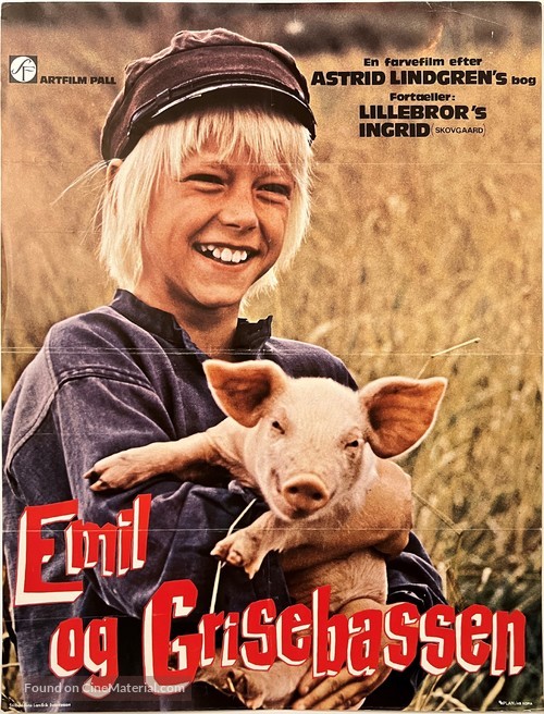 Emil och griseknoen - Danish Movie Poster