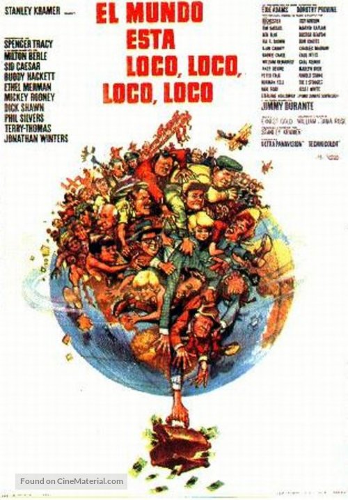 It&#039;s a Mad Mad Mad Mad World - Spanish Movie Poster