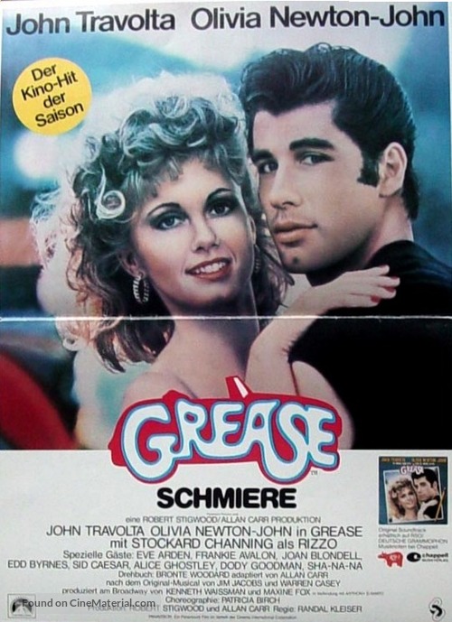 Grease - German Movie Poster