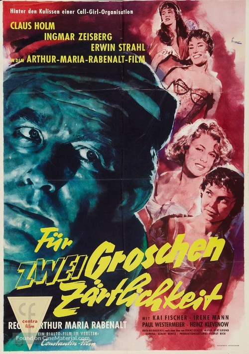 F&uuml;r zwei Groschen Z&auml;rtlichkeit - German Movie Poster