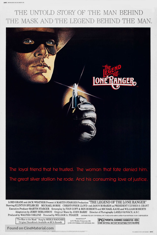 The Legend of the Lone Ranger - Movie Poster