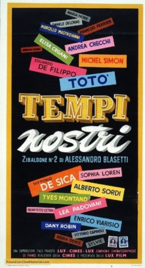 Tempi nostri - Italian Movie Poster