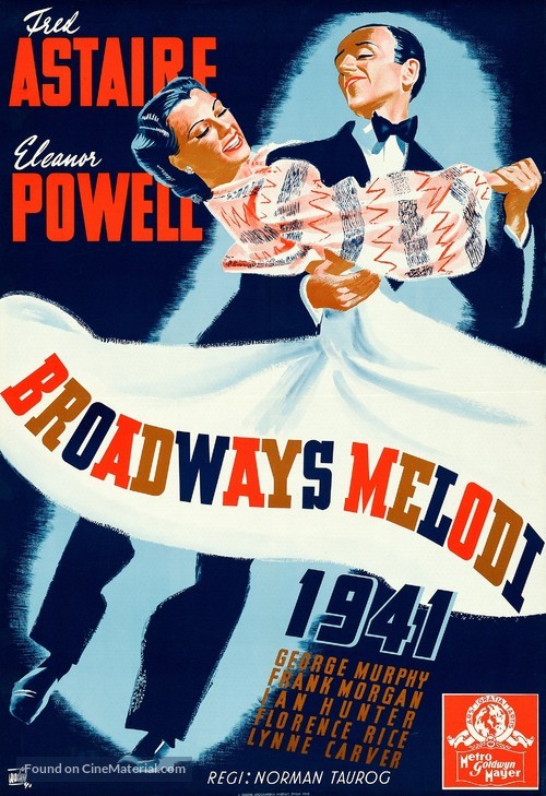 Broadway Melody of 1940 - Swedish Movie Poster