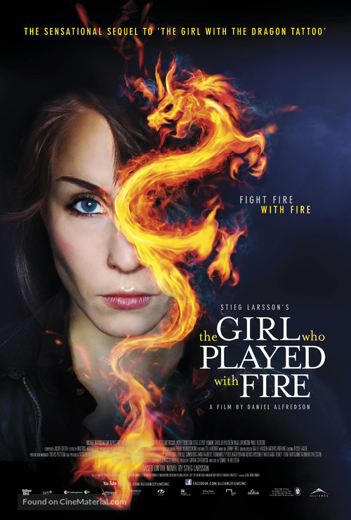 Flickan som lekte med elden - Canadian Movie Poster