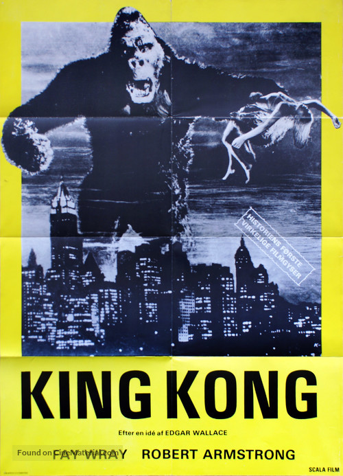 King Kong - Danish Movie Poster