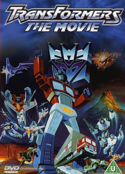 The Transformers: The Movie - British DVD movie cover