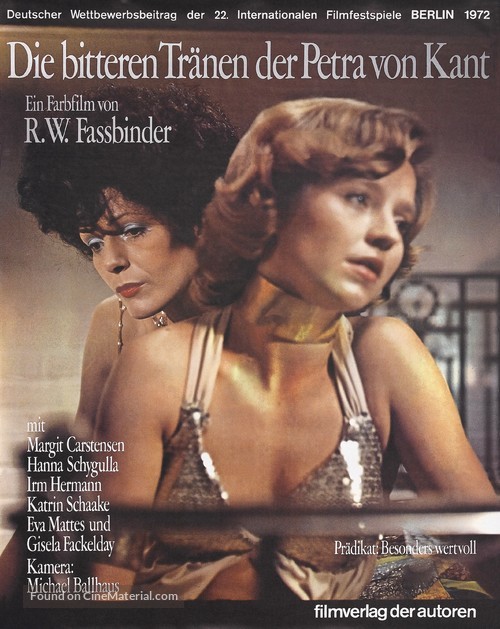 Bitteren Tr&auml;nen der Petra von Kant, Die - German Movie Poster
