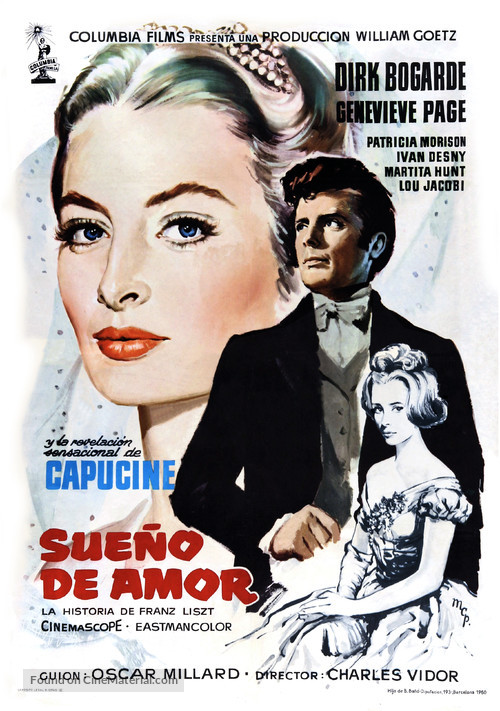 Song Without End - Spanish Movie Poster