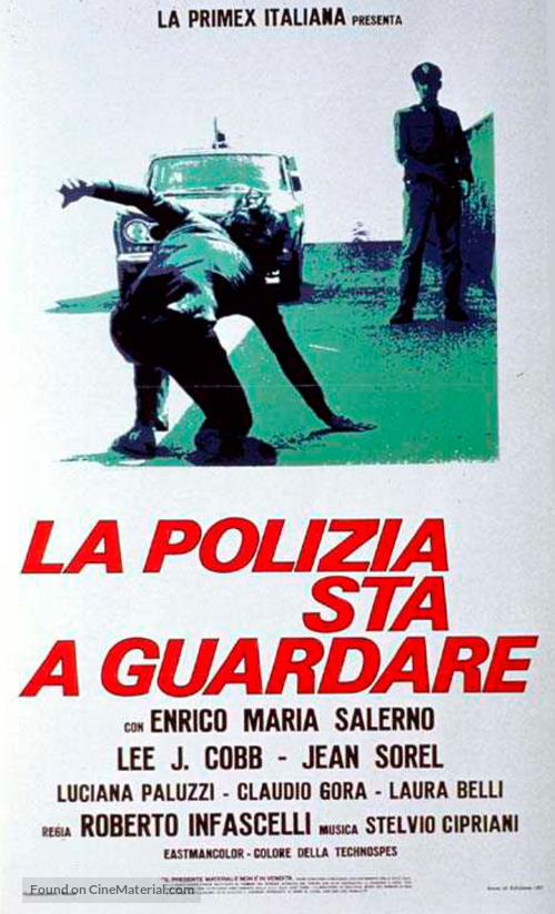 La polizia sta a guardare - Italian Movie Poster