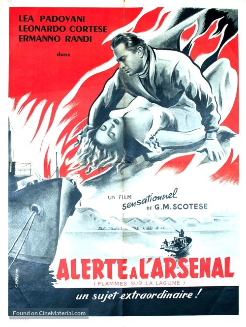 Fiamme sulla laguna - French Movie Poster