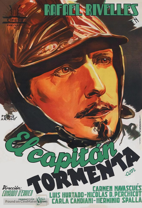 Capitan Tempesta - Spanish Movie Poster