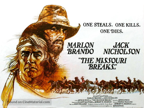 The Missouri Breaks - British Movie Poster