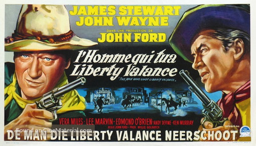 The Man Who Shot Liberty Valance - Belgian Movie Poster