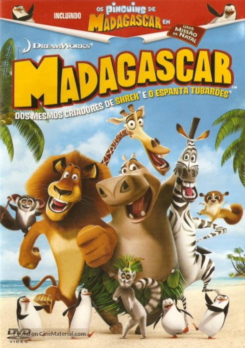 Madagascar - Brazilian DVD movie cover