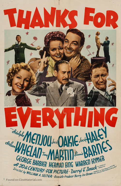 Thanks for Everything - Movie Poster