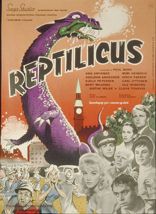 Reptilicus - Danish Movie Poster