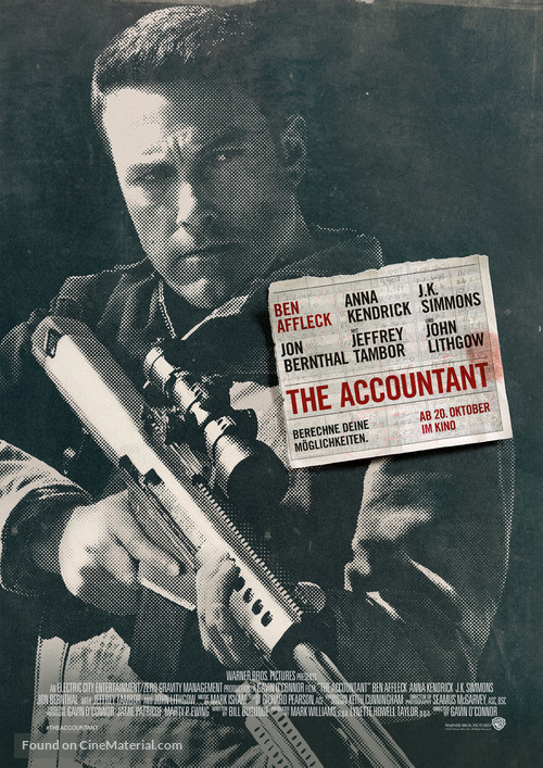 The Accountant - German Movie Poster