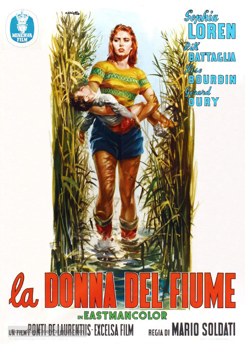 La donna del fiume - Italian Movie Poster