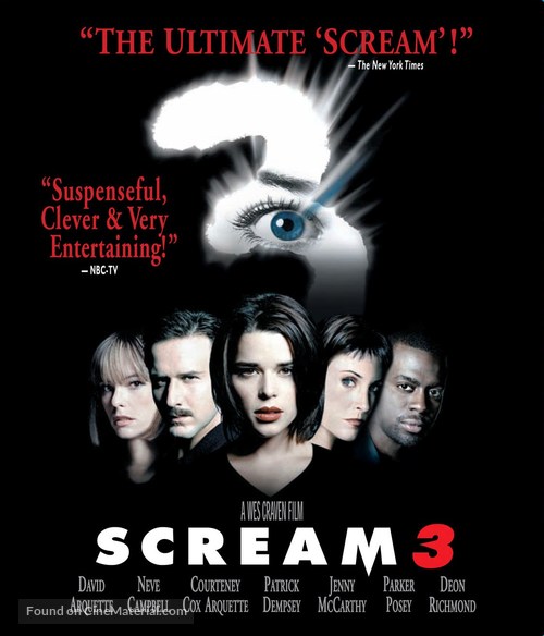 Scream 3 - Blu-Ray movie cover