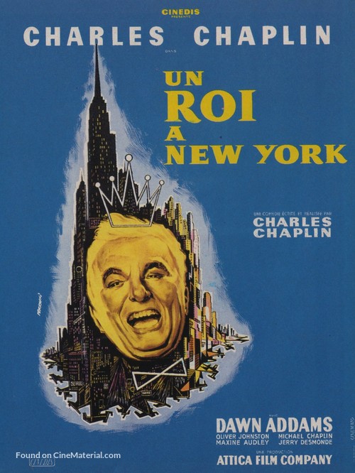 A King in New York - French Movie Poster