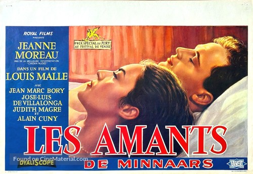 Les amants - Belgian Movie Poster