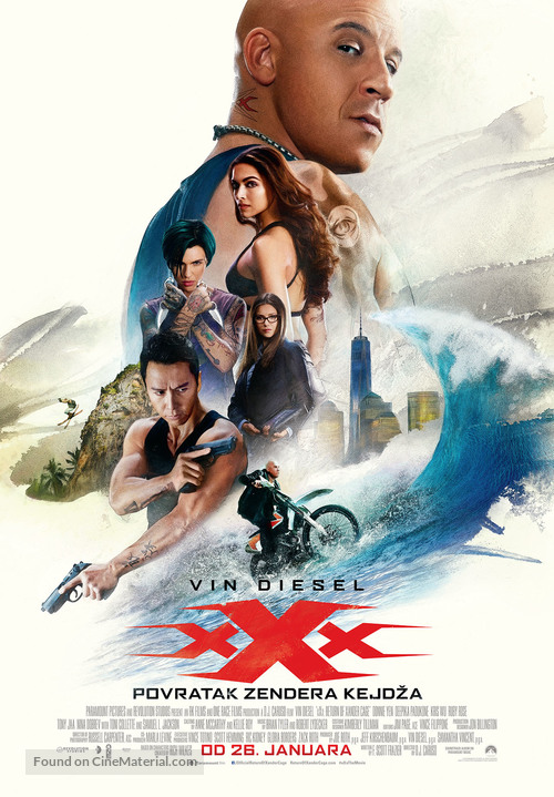 xXx: Return of Xander Cage - Bosnian Movie Poster