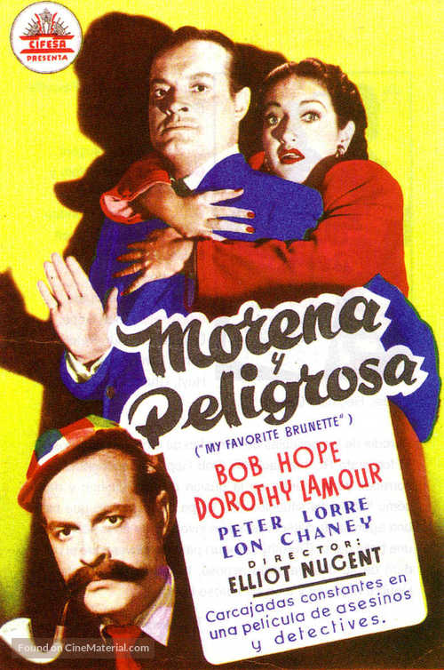 My Favorite Brunette - Spanish Movie Poster