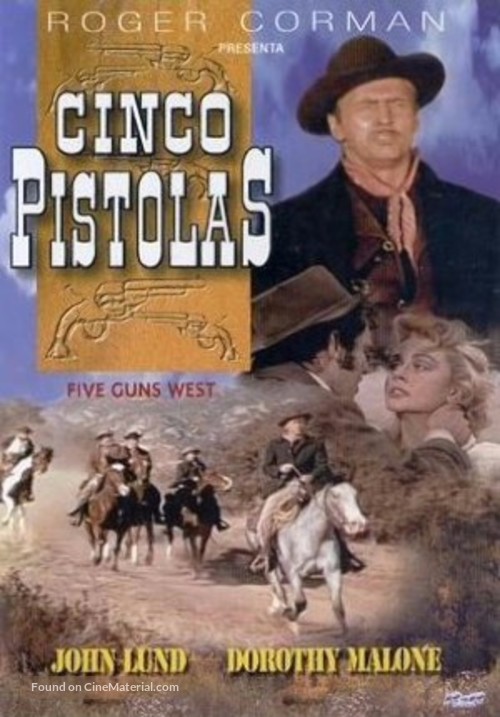 Five Guns West - Spanish Movie Cover