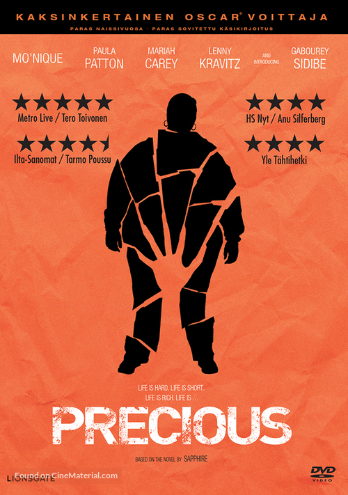 Precious: Based on the Novel Push by Sapphire - Finnish DVD movie cover