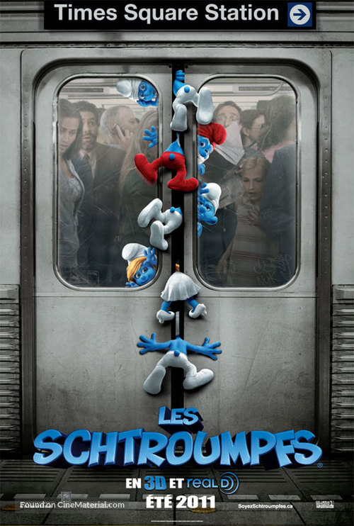 The Smurfs - Canadian Movie Poster