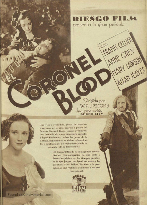 Colonel Blood - Spanish poster