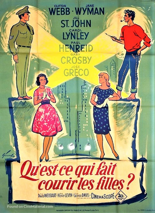 Holiday for Lovers - French Movie Poster