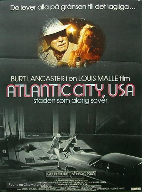 Atlantic City - Swedish Movie Poster